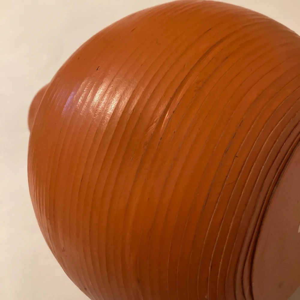 Crate & Barrel Leather Spiral Wrapped Vases